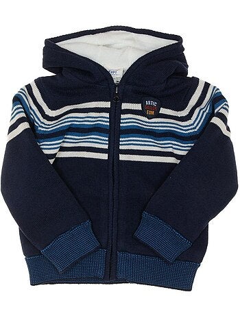 Eom vichalkid jongensvest met rits - marineblauw
