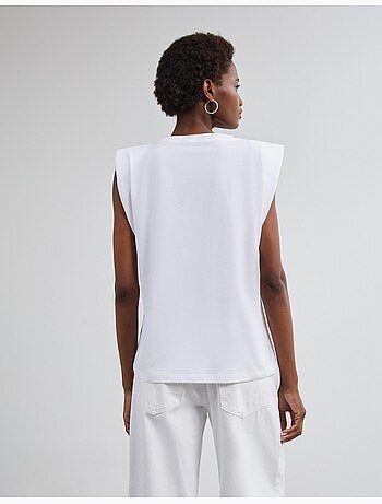 Épaulettes de t-shirt avec des paillettes, mo fashion