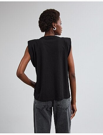 Épaulettes de t-shirt avec des paillettes, mo fashion