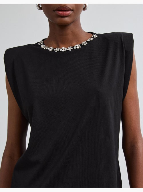 Épaulettes de t-shirt avec des paillettes, mo fashion - Kiabi