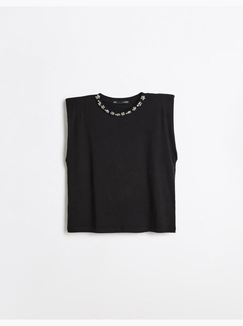 Épaulettes de t-shirt avec des paillettes, mo fashion - Kiabi