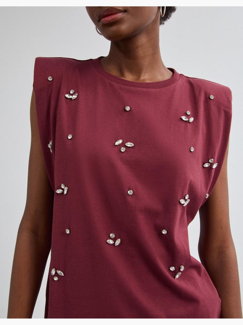 Épaulettes de t-shirt avec des paillettes, mo fashion - Kiabi