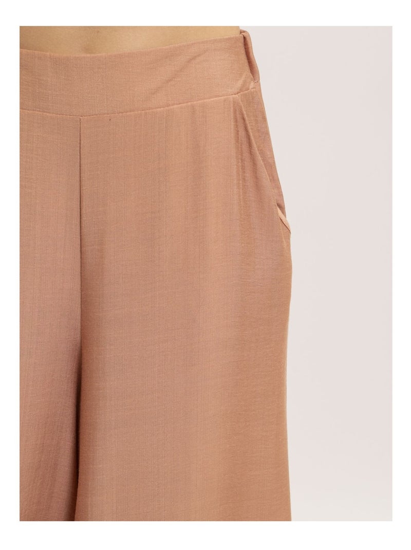 Epene wijde broek Koraaloranje - Kiabi