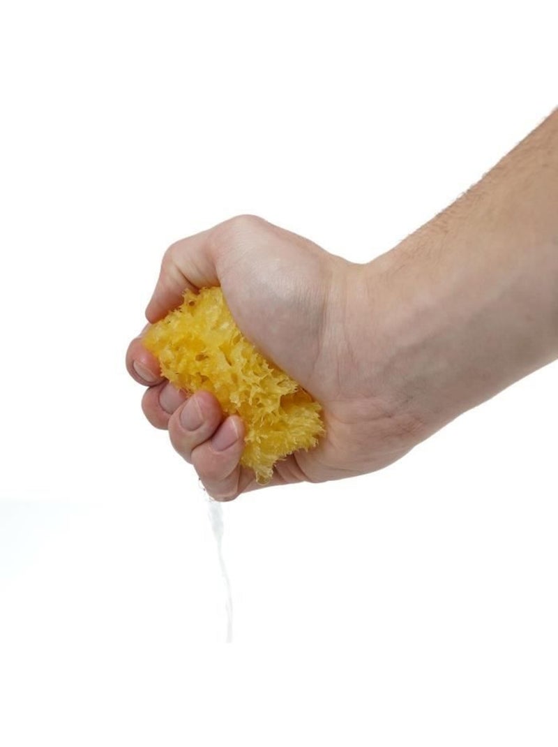 Eponge de mer - thermobaby - honeycomb - naturelle, durable et douce - jaune Jaune - Kiabi
