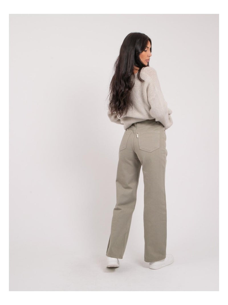 ERAM rechte broek Kaki - Kiabi