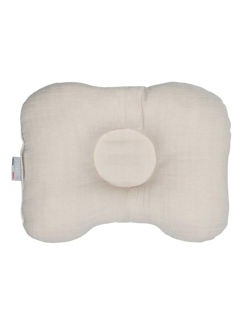 Ergonomisch katoenen nekkussen met honingraat Beige - Kiabi