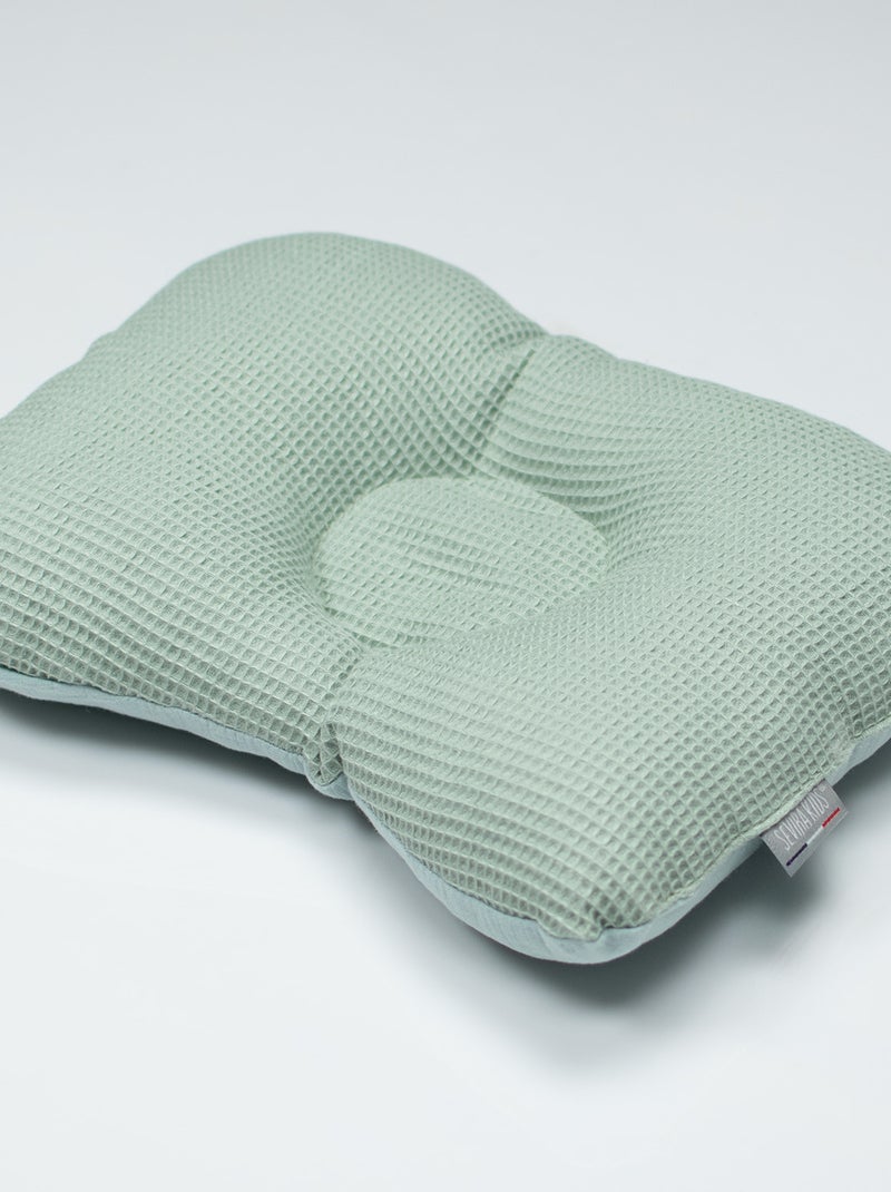 Ergonomisch katoenen nekkussen met honingraat Groen - Kiabi