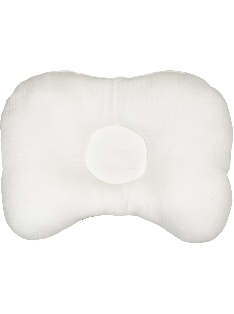 Ergonomisch katoensatijnen nekkussen, gallina Ecru - Kiabi