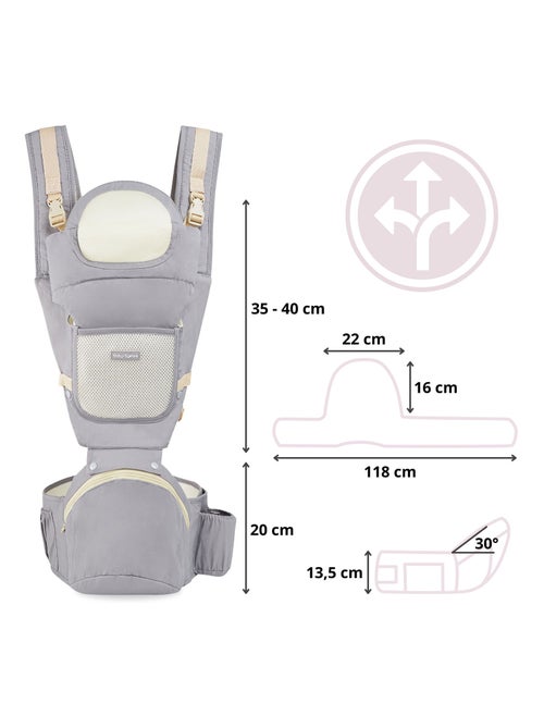 Ergonomische draagzak voor baby's 0-36 maanden – comfortabel en verstelbaar - Kiabi Ergonomische draagzak voor baby's 0-36 maanden – comfortabel en verstelbaar - Kiabi