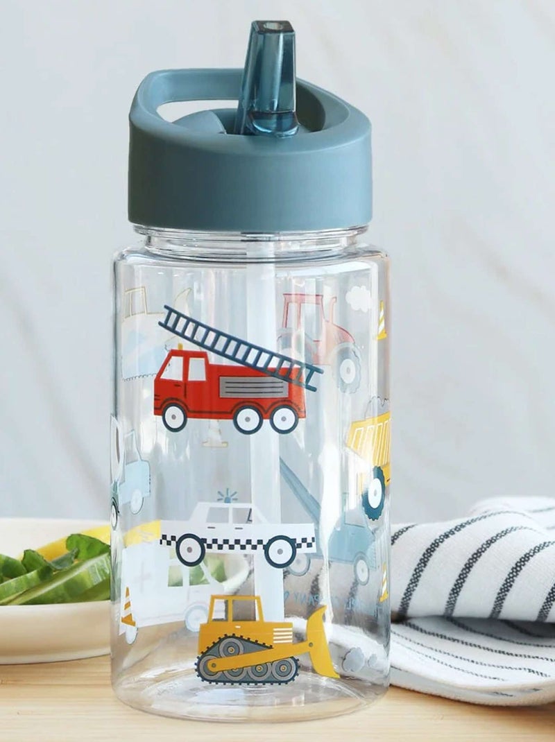 Ergonomische drinkfles voor kinderen 450 ml Grijs - Kiabi