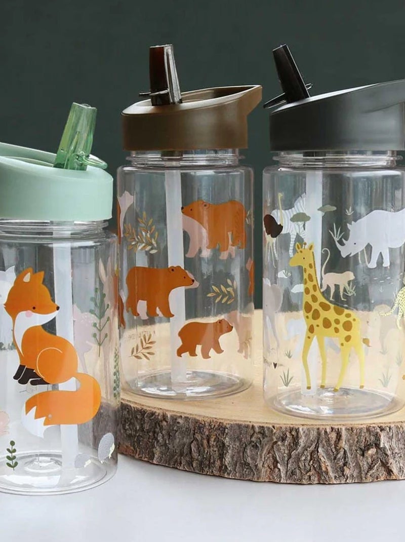 Ergonomische drinkfles voor kinderen 450 ml Kaki - Kiabi