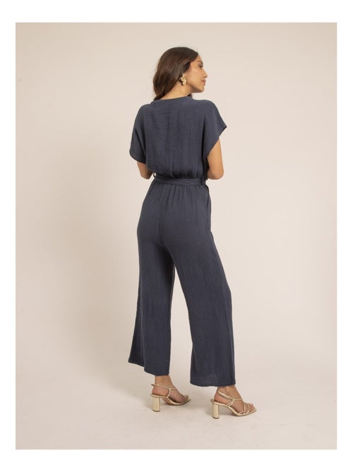 Erolie jumpsuit van katoenen gaas - Kiabi