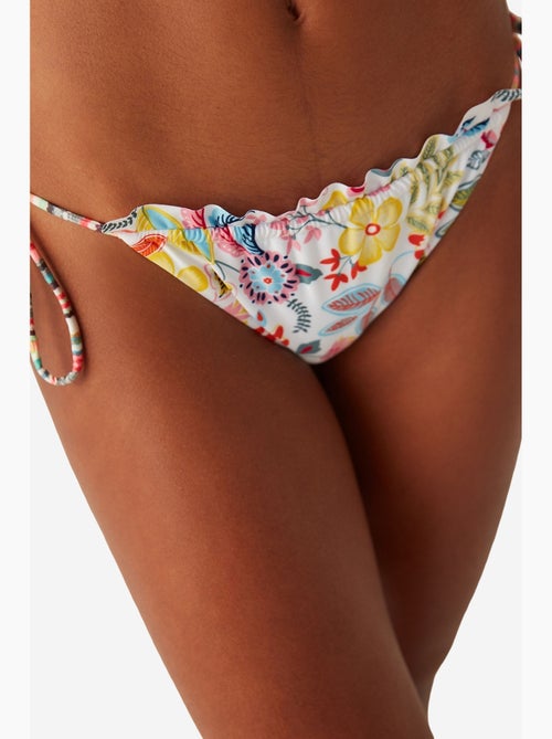 Escape bikinibroekje met bloemenprint en ruchesdetail penti - Kiabi Escape bikinibroekje met bloemenprint en ruchesdetail penti - Kiabi