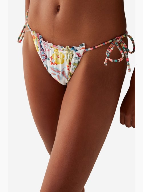 Escape bikinibroekje met bloemenprint en ruchesdetail penti - Kiabi Escape bikinibroekje met bloemenprint en ruchesdetail penti - Kiabi