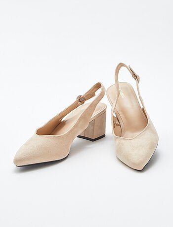 Escarpins ouverts à bout pointu
