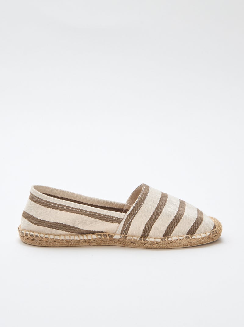 Espadrille en mesh Kaki - Kiabi