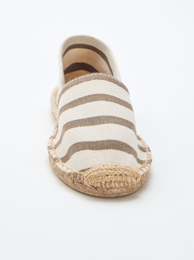 Espadrille en mesh Kaki - Kiabi
