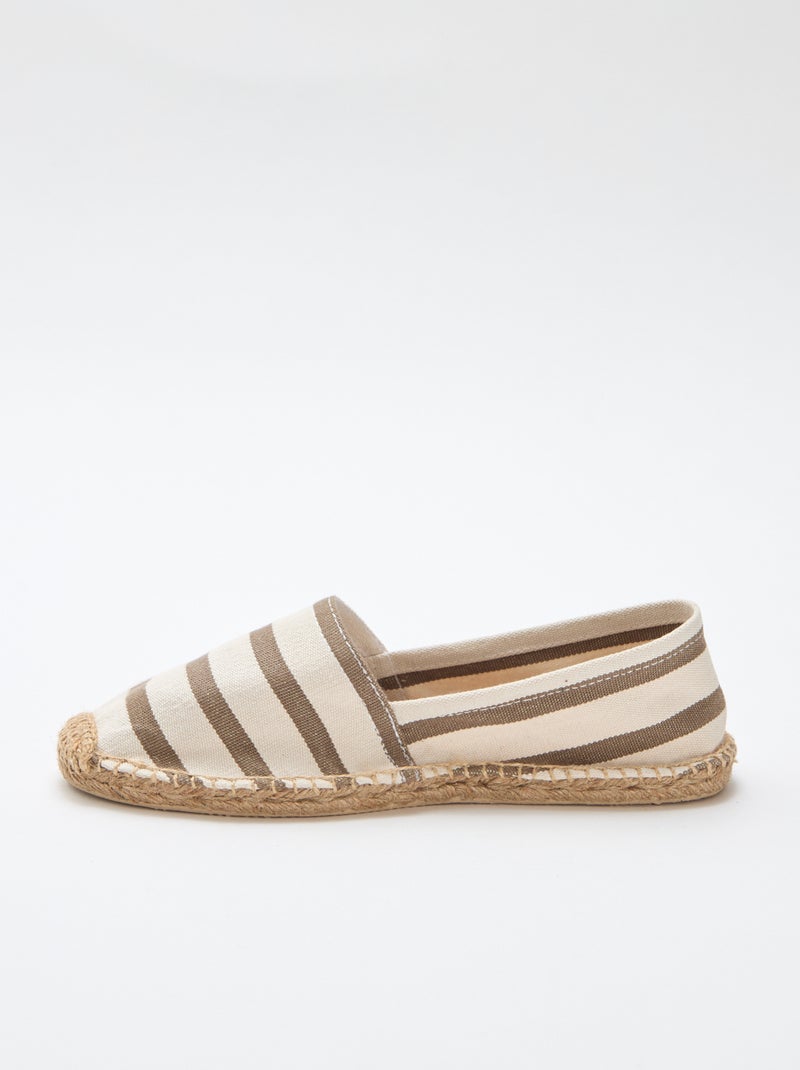 Espadrille en mesh Kaki - Kiabi