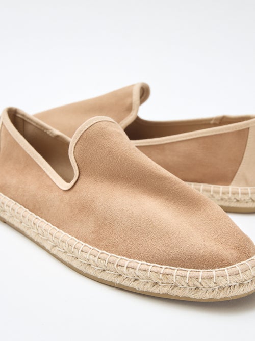 Espadrille van suèdine met platte zool - Kiabi