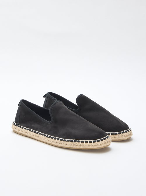 Espadrille van suèdine met platte zool - Kiabi