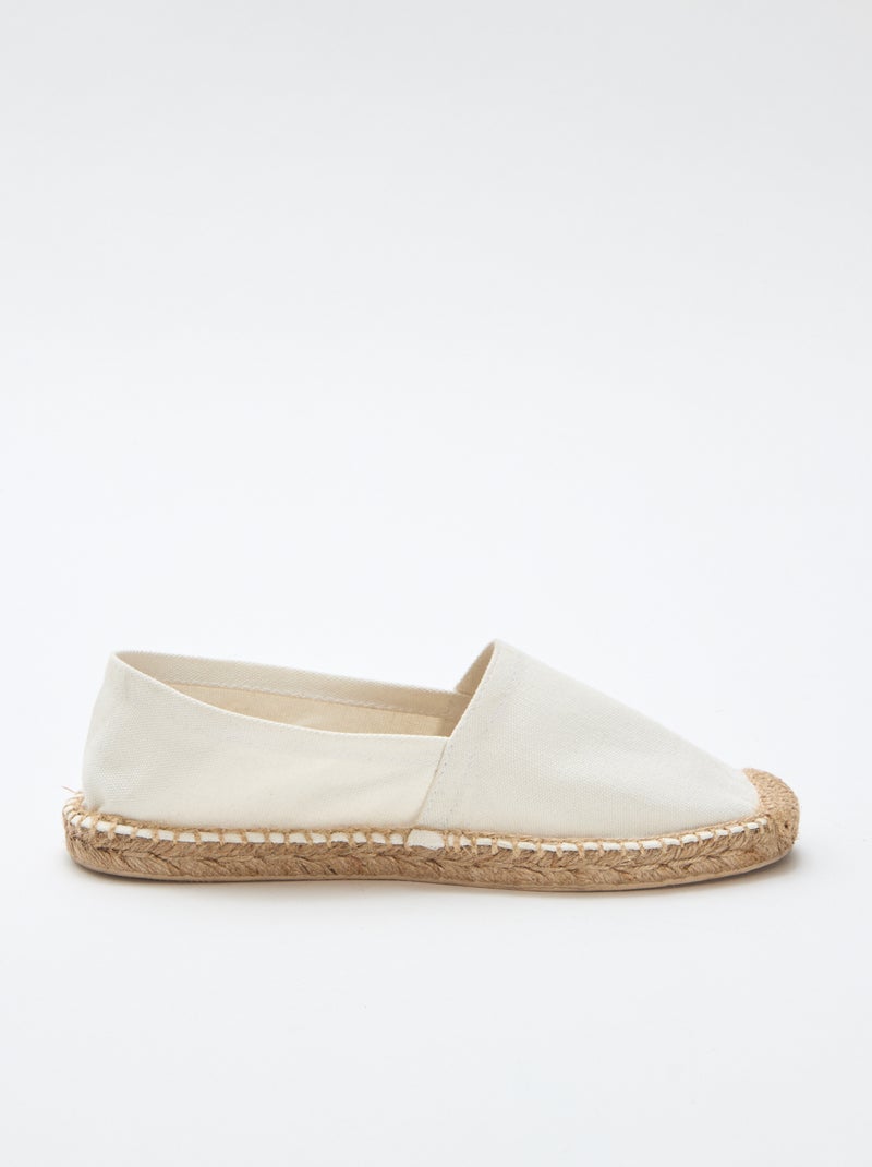Espadrilles à motif imprimé Beige - Kiabi