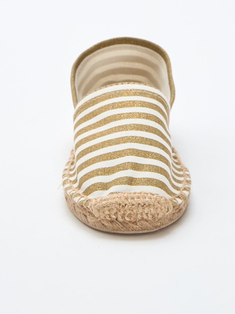 Espadrilles à motif imprimé Jaune - Kiabi
