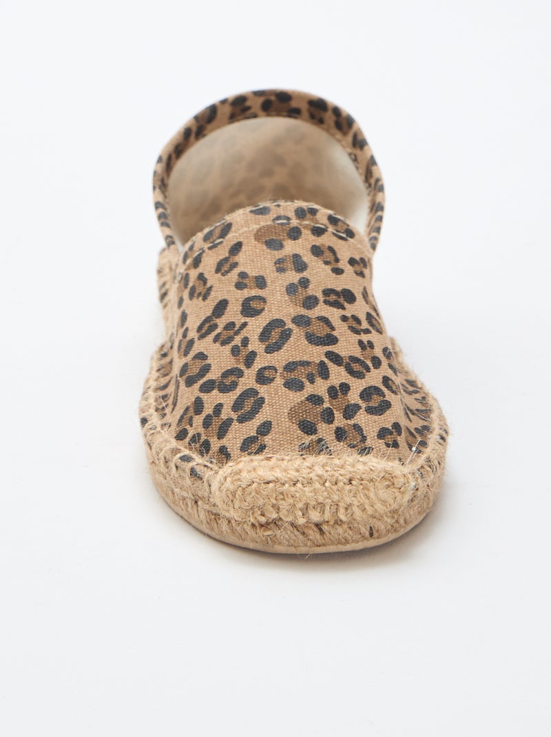 Espadrilles à motif imprimé Marron - Kiabi