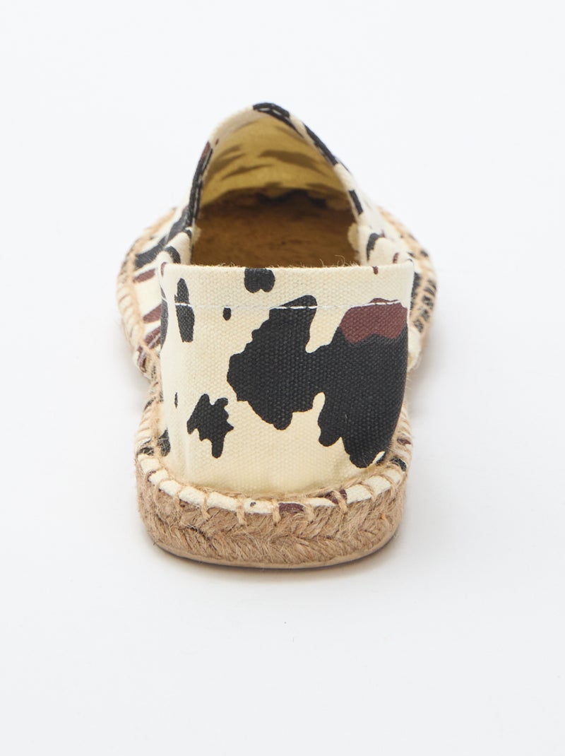 Espadrilles à motif imprimé Marron - Kiabi
