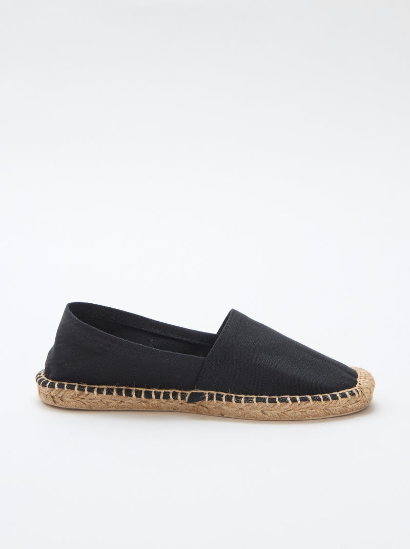 Espadrilles à motif imprimé Noir - Kiabi