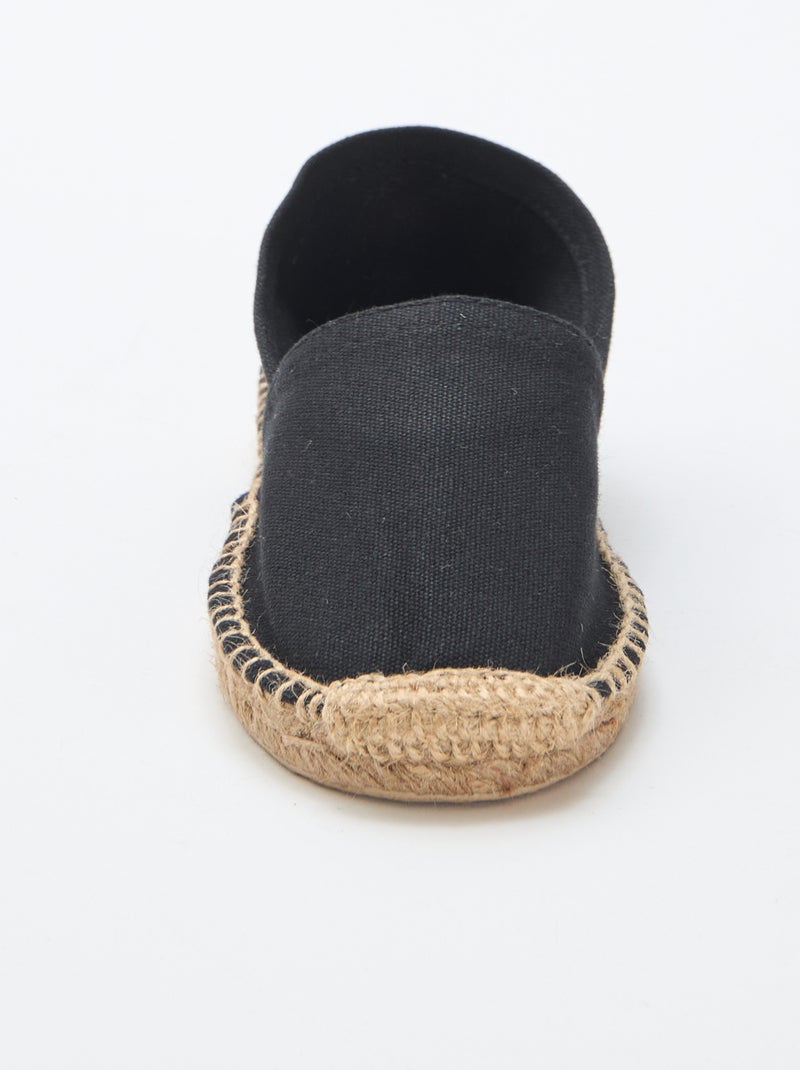Espadrilles à motif imprimé Noir - Kiabi