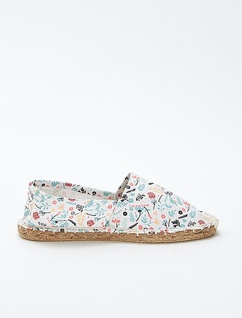 Espadrilles avec motif à fleurs