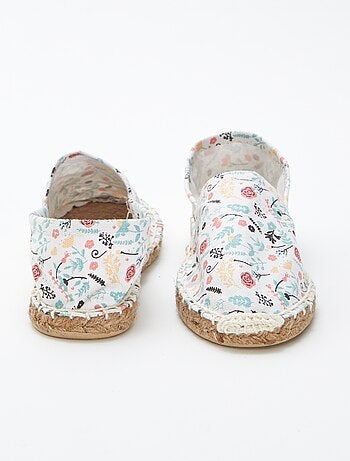 Espadrilles avec motif à fleurs