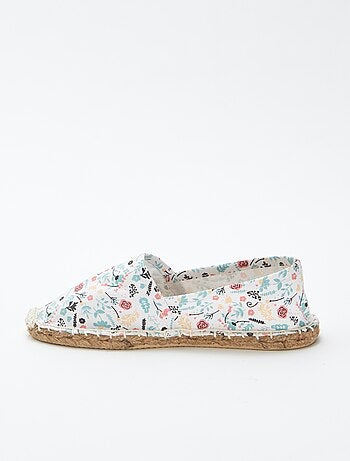 Espadrilles avec motif à fleurs