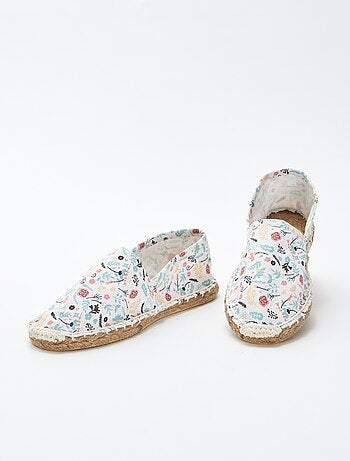 Espadrilles avec motif à fleurs