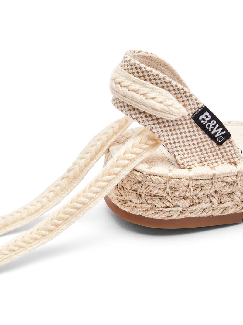 Espadrilles conguitos básicas lazo Zilver - Kiabi