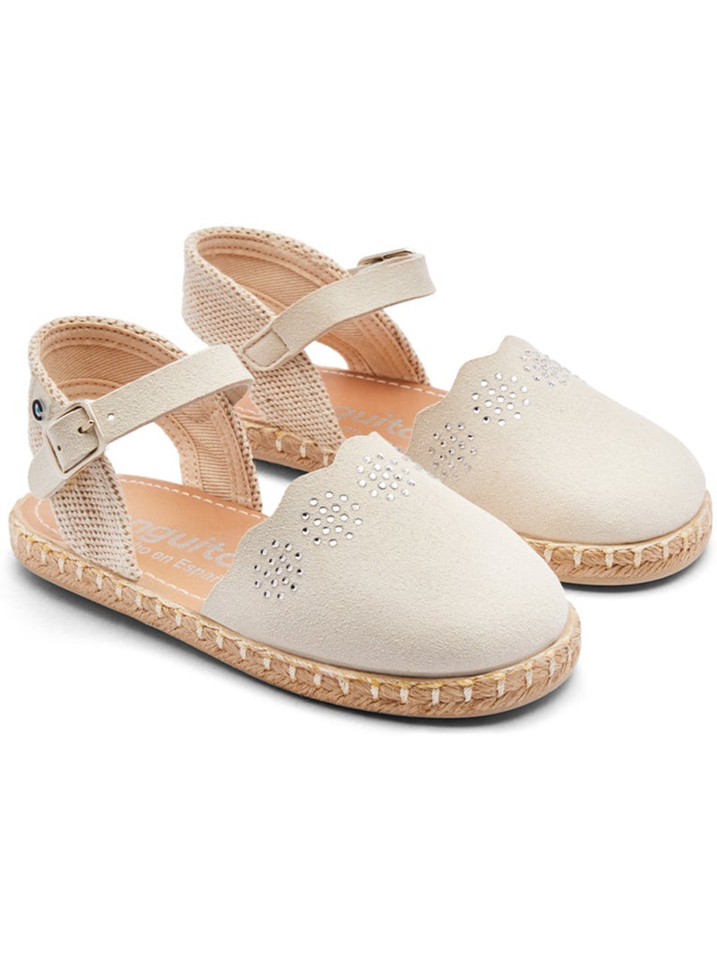 Espadrilles conguitos brillantes Beige - Kiabi