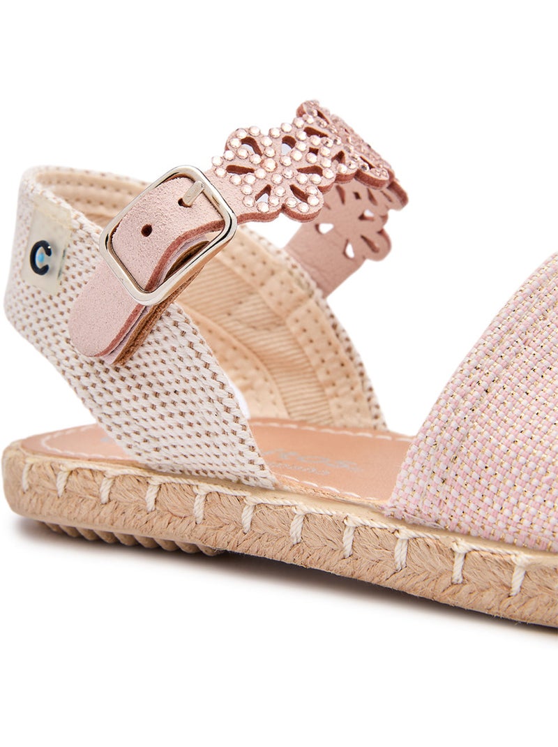 Espadrilles conguitos detalles florales Roze - Kiabi