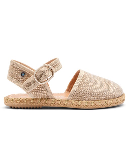 Espadrilles conguitos hebilla hilo oro - Kiabi Espadrilles conguitos hebilla hilo oro - Kiabi