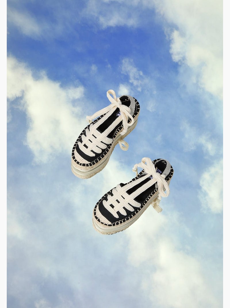 Espadrilles conguitos Noir - Kiabi