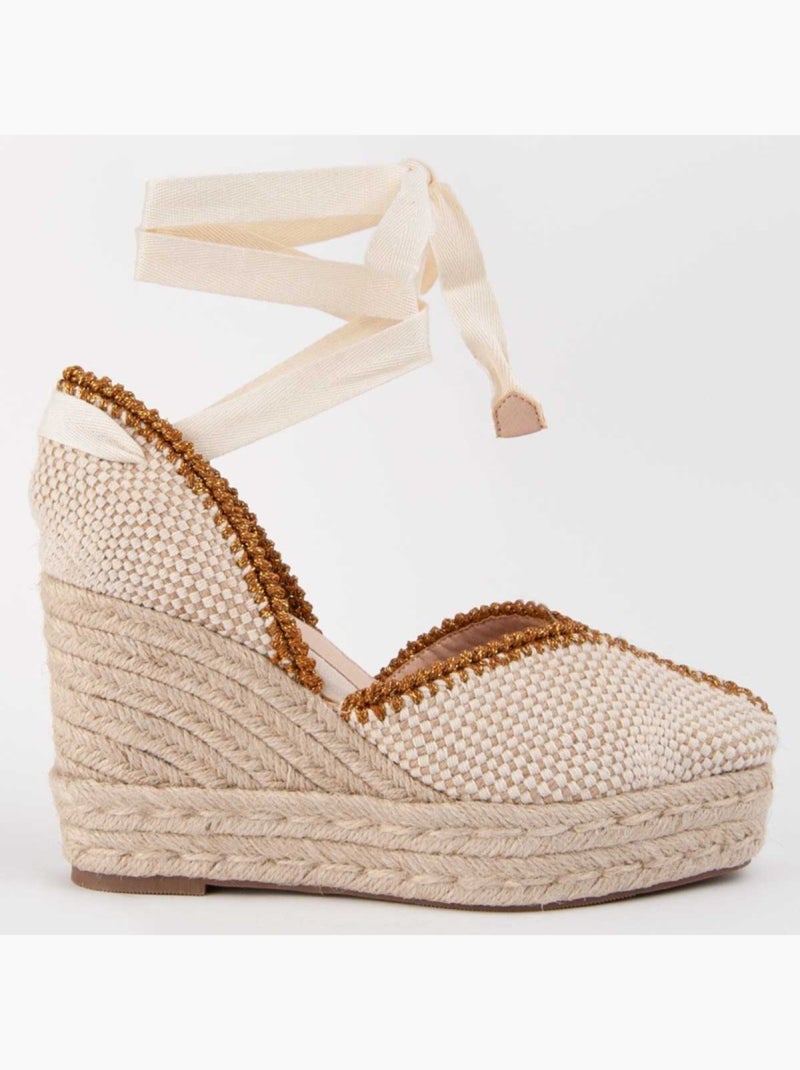 Espadrilles De Sparte Matériau Synthétique Montevita Beige - Kiabi