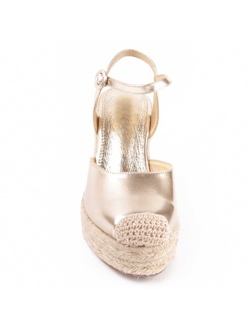 Espadrilles De Sparte Matériau Synthétique Montevita Doré/or - Kiabi