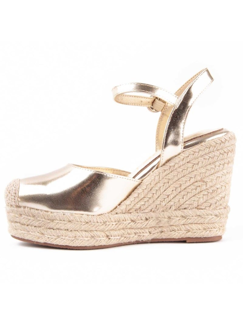 Espadrilles De Sparte Matériau Synthétique Montevita Doré/or - Kiabi