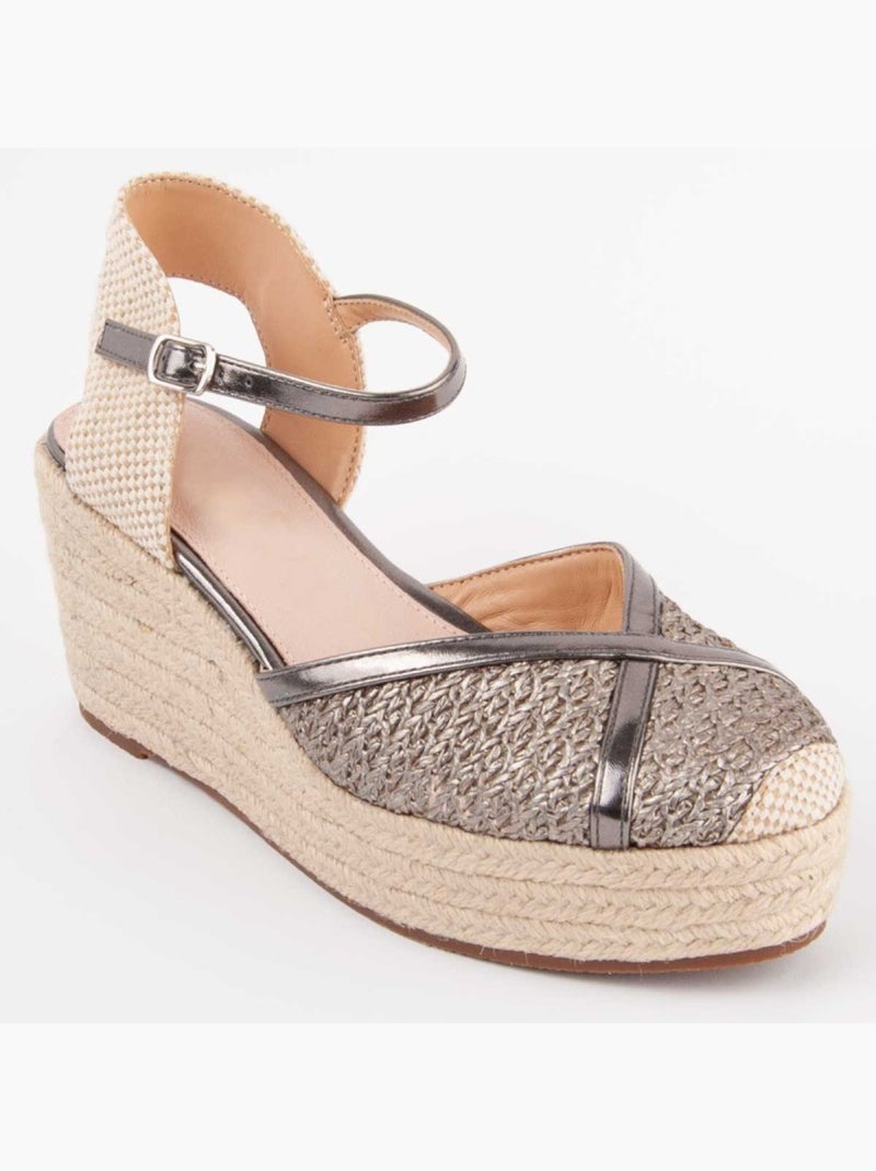 Espadrilles De Sparte Matériau Synthétique Montevita Gris - Kiabi