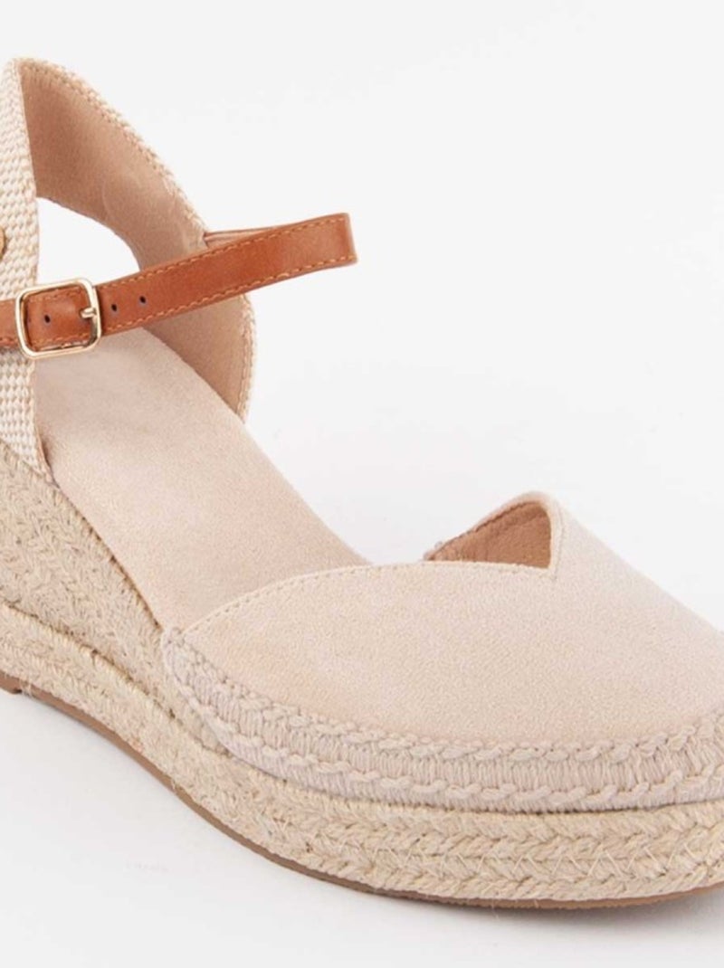 Espadrilles De Sparte Matériel Synthétique Montevita Beige - Kiabi