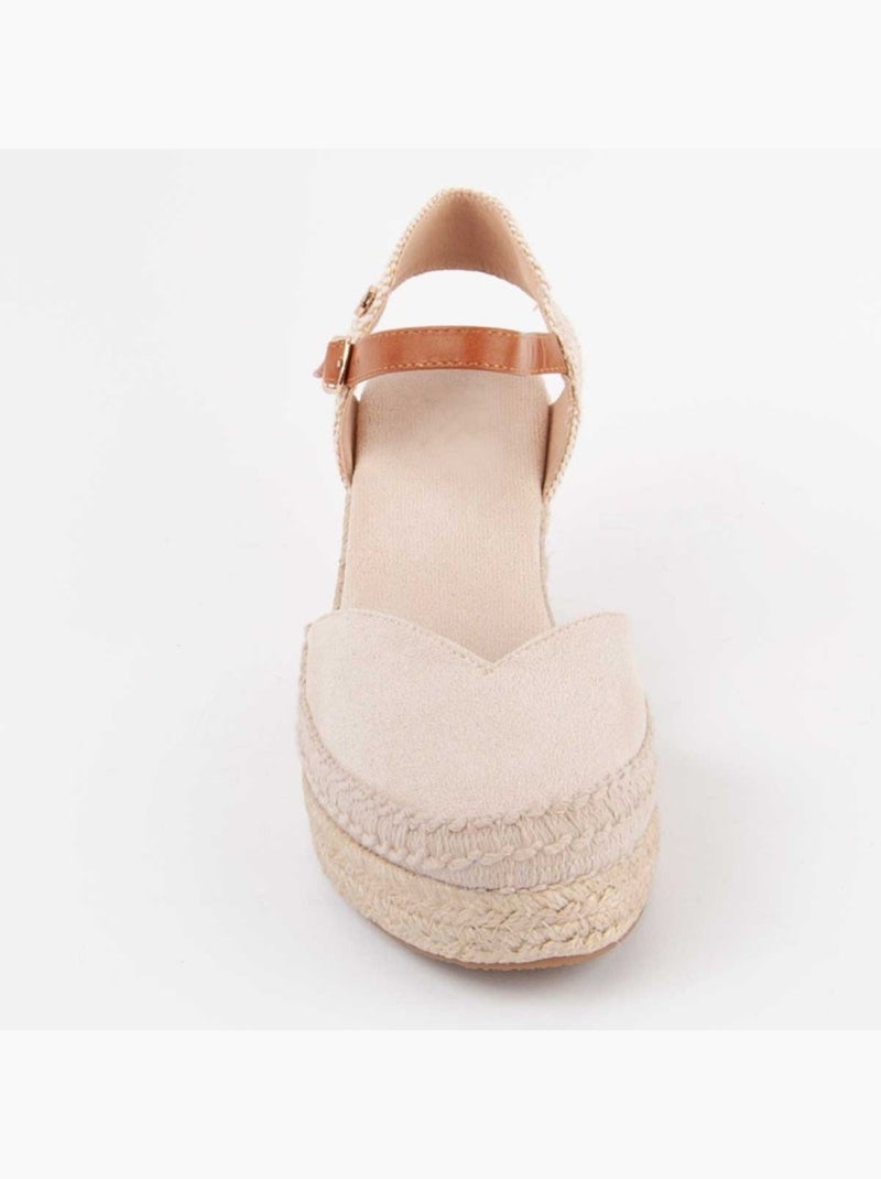 Espadrilles De Sparte Matériel Synthétique Montevita Beige - Kiabi