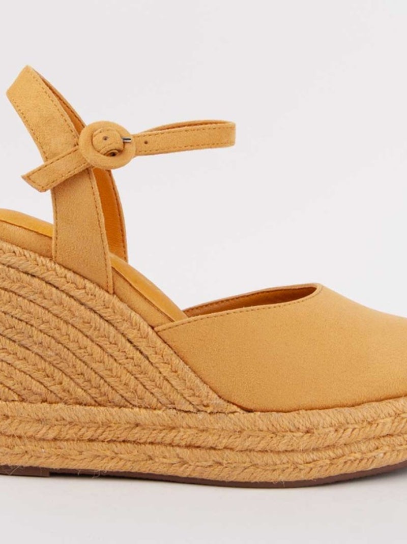 Espadrilles De Sparte Matériel Synthétique Montevita Jaune - Kiabi