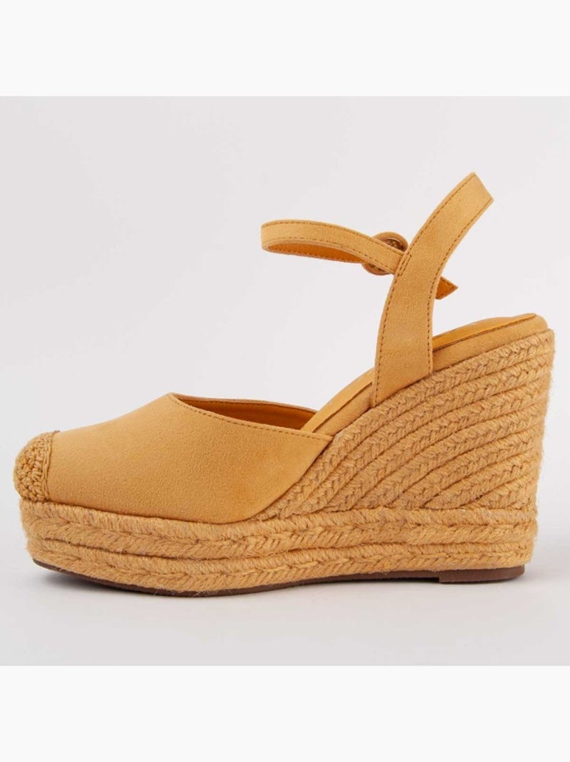 Espadrilles De Sparte Matériel Synthétique Montevita Jaune - Kiabi