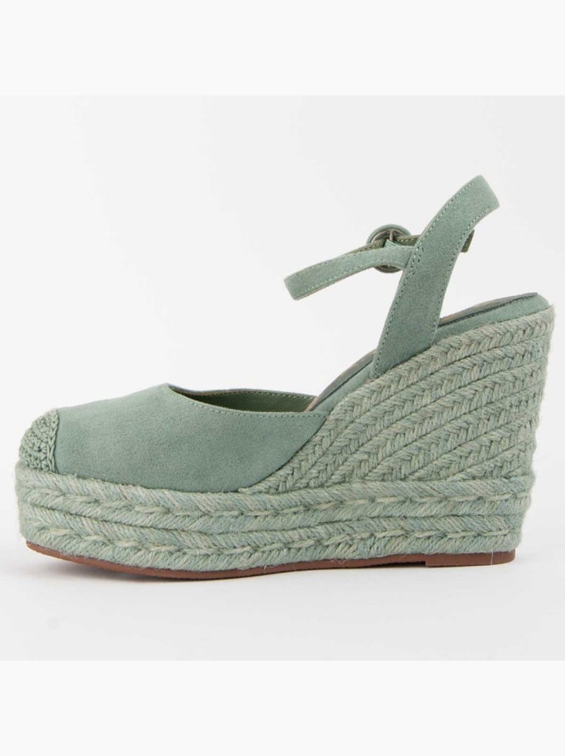 Espadrilles De Sparte Matériel Synthétique Montevita Vert - Kiabi
