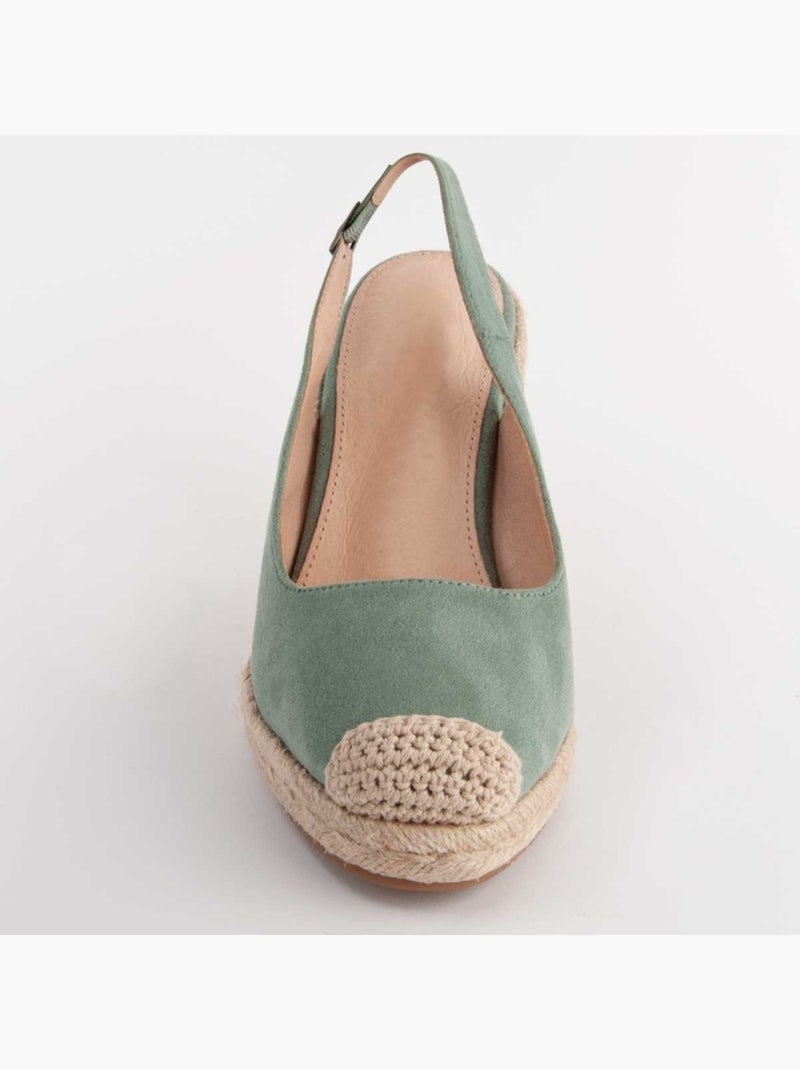 Espadrilles De Sparte Matériel Synthétique Montevita Vert - Kiabi