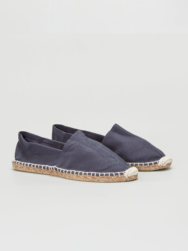 Espadrilles en toile Bleu - Kiabi